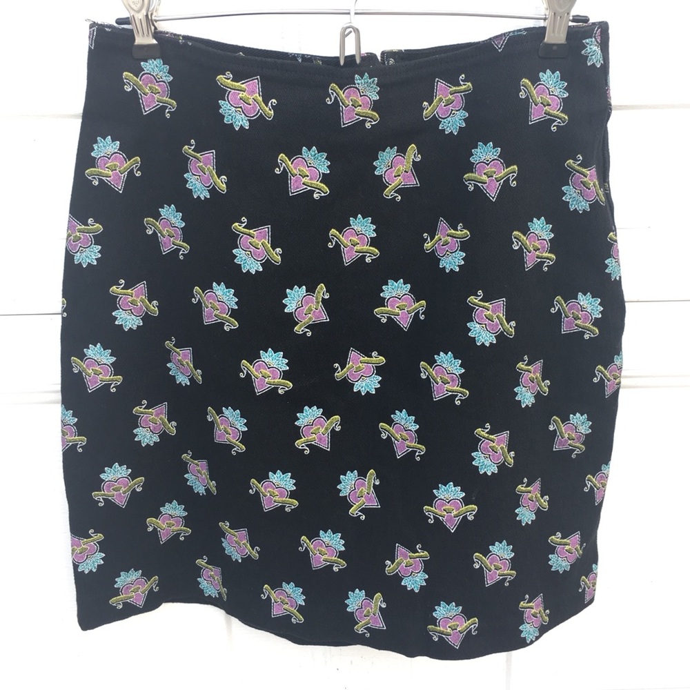 CHEROKEE true vintage heart mini skirt